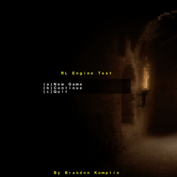 Screen presented upon game start